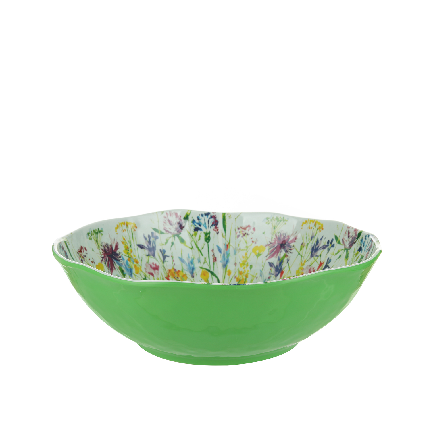 Insalatiera 36 cm in melammina decoro fiori