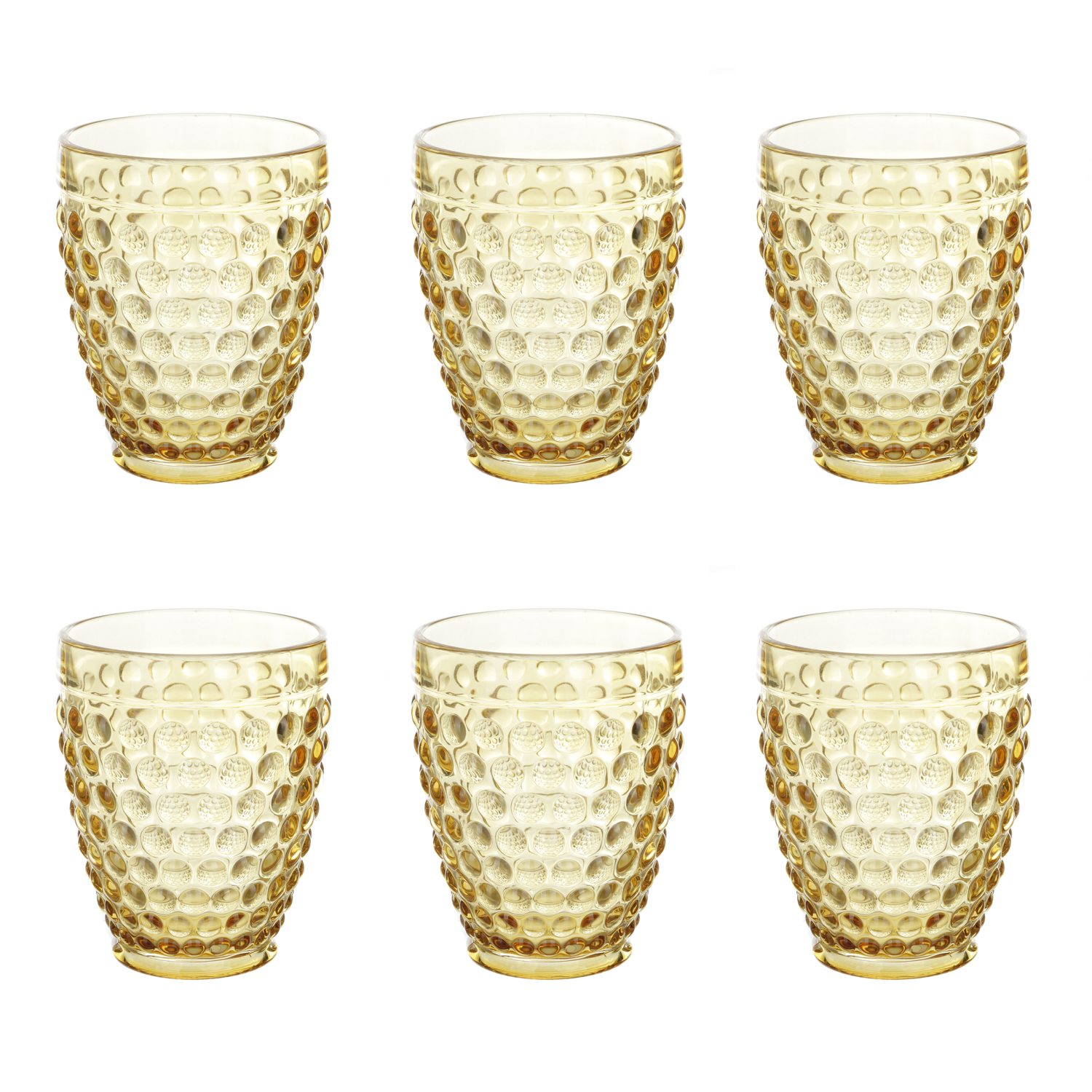 Servizio 6 bicchieri acqua ambra Blossom
