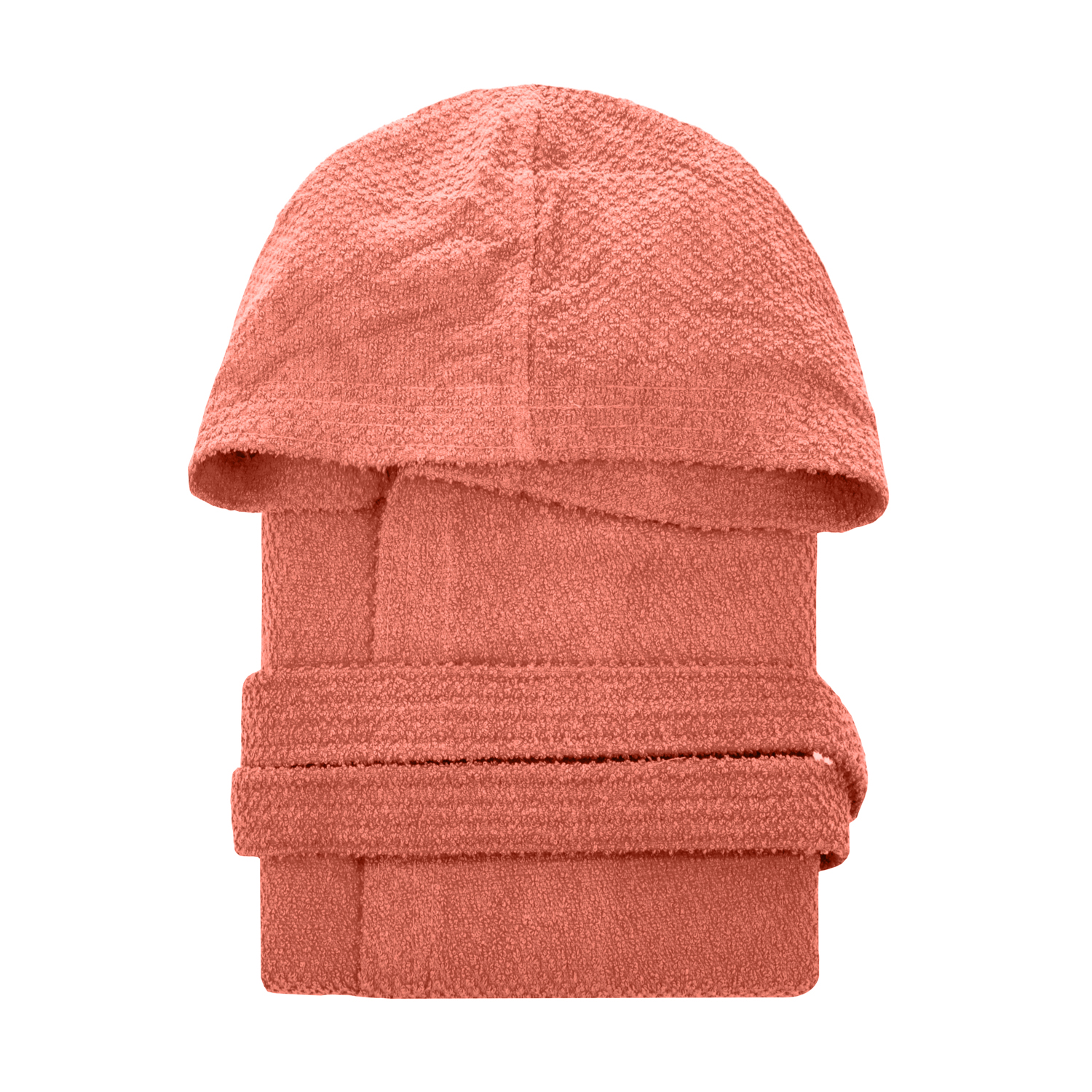 Accappatoio terracotta S/M con cappuccio Pop Corn