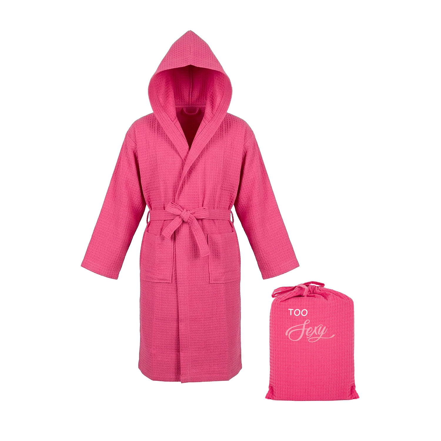 Accappatoio nido d'ape L/XL fucsia Too Sexy