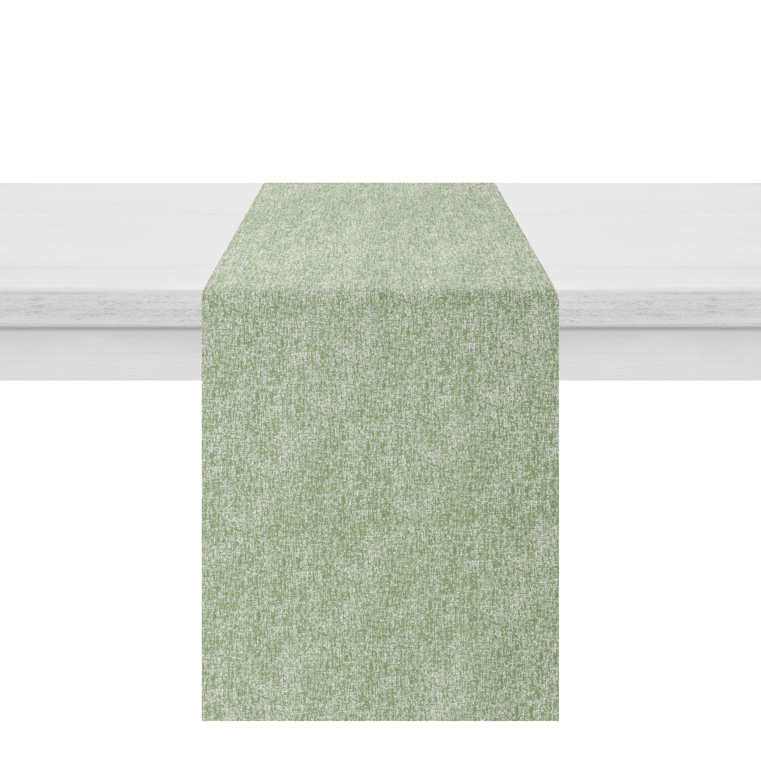 Runner antimacchia 40x120 cm Chambray verde
