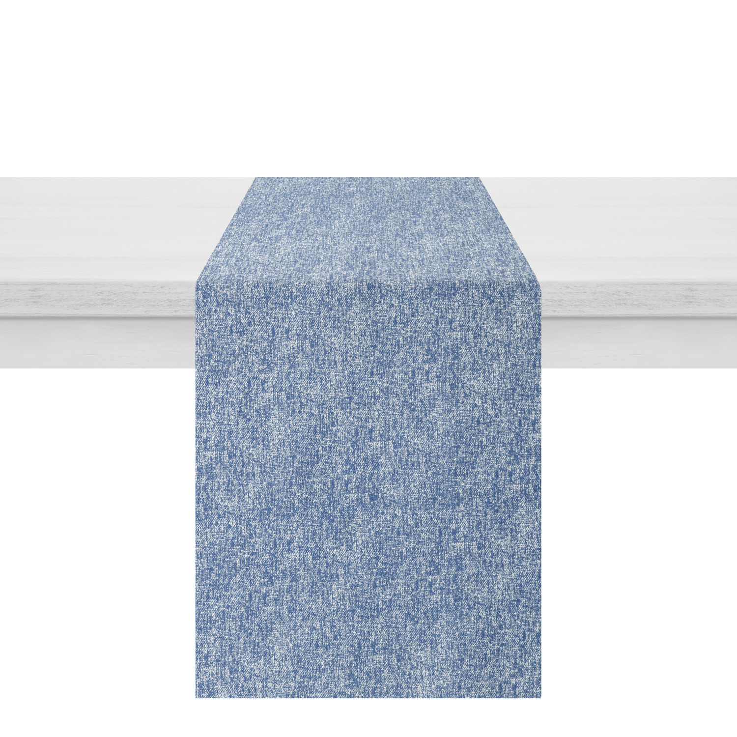 Runner antimacchia 40x120 cm Chambray blu