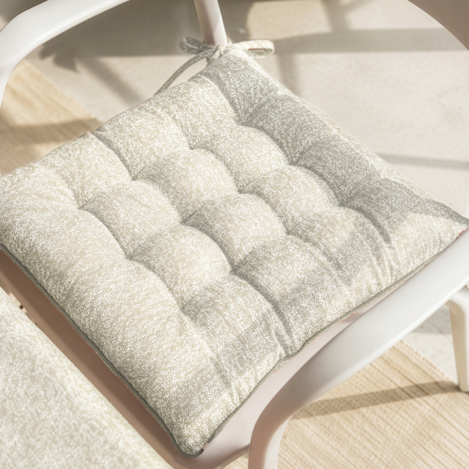 Cuscino sedia 40x40 cm Chambray beige