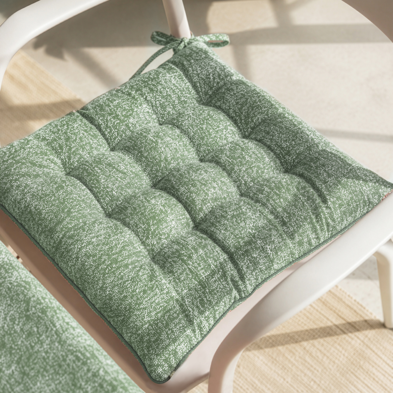Cuscino sedia 40x40 cm Chambray verde