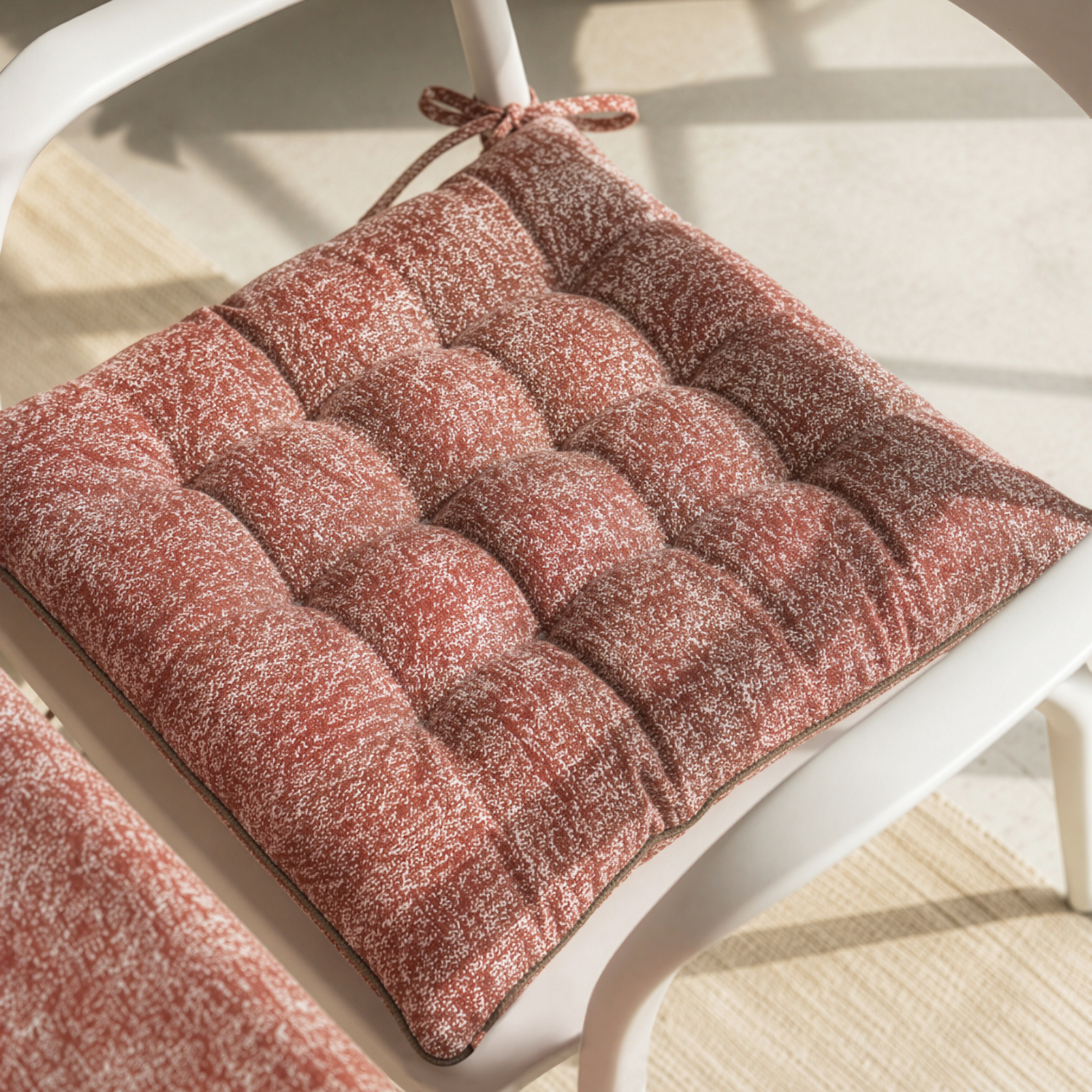 Cuscino sedia 40x40 cm Chambray rosso