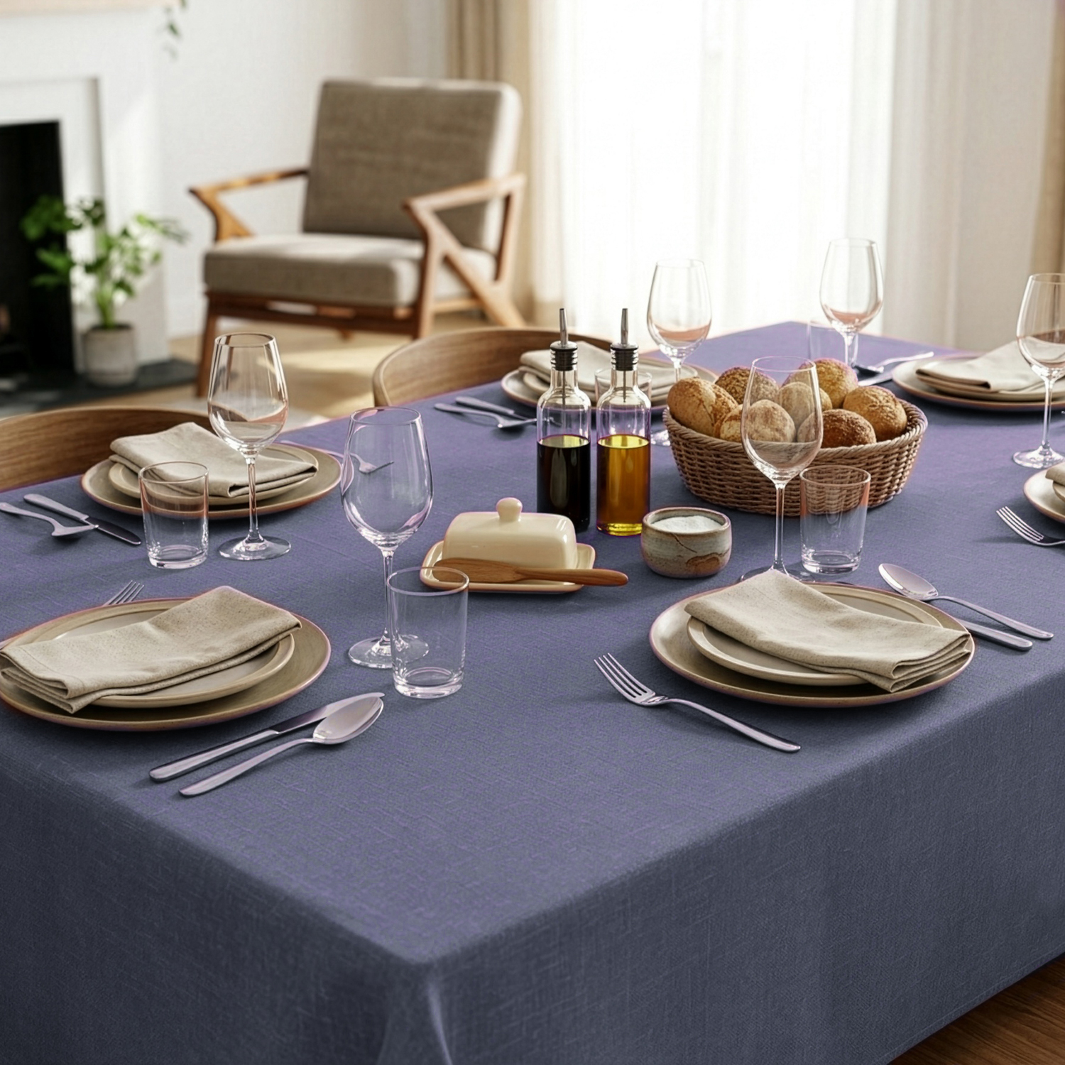 Tovaglia 140x180 cm Loneta blu