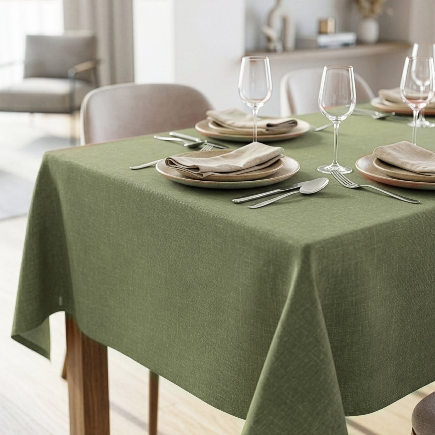 Tovaglia 140x230 cm Loneta verde