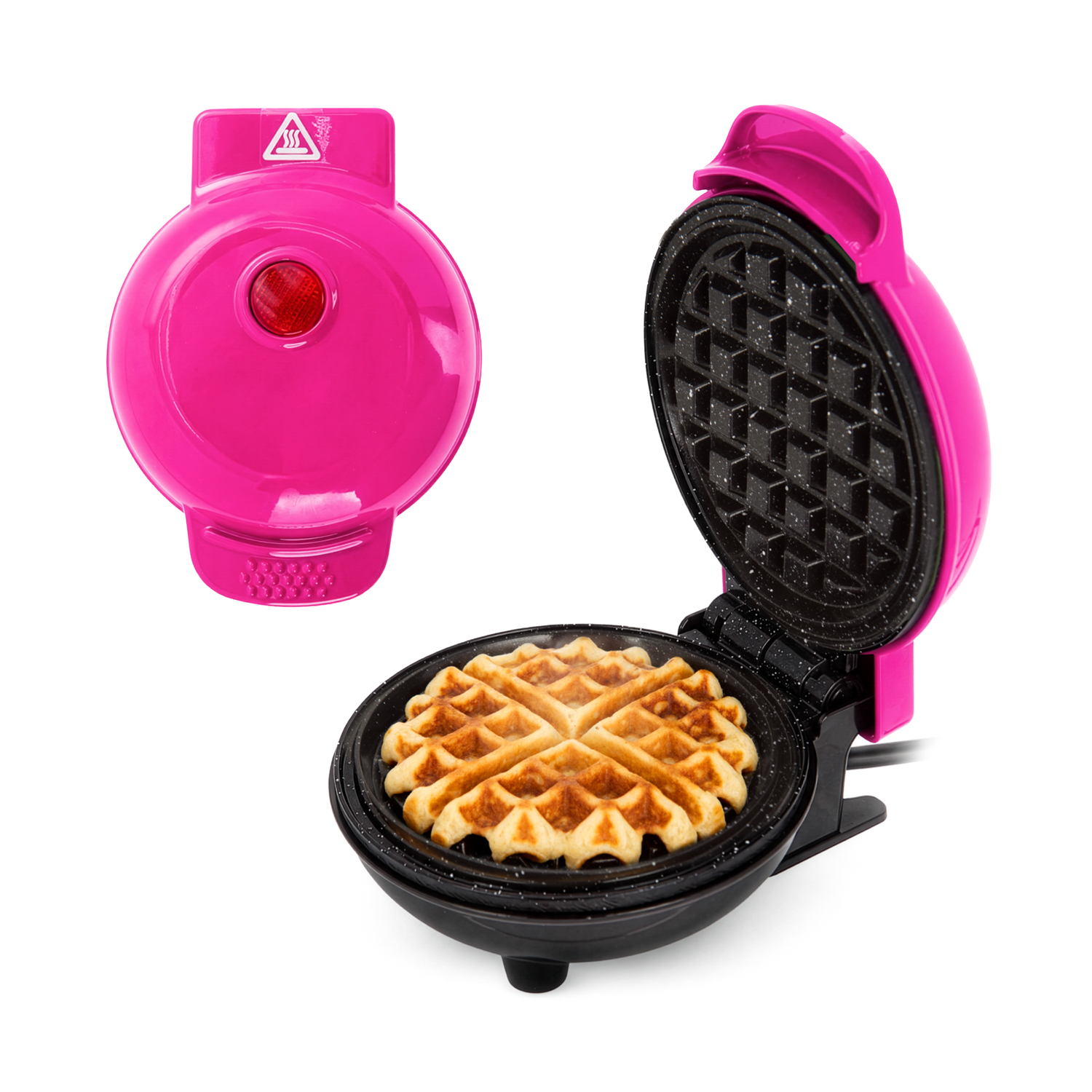 Mini piastra waffle 12 cm fucsia