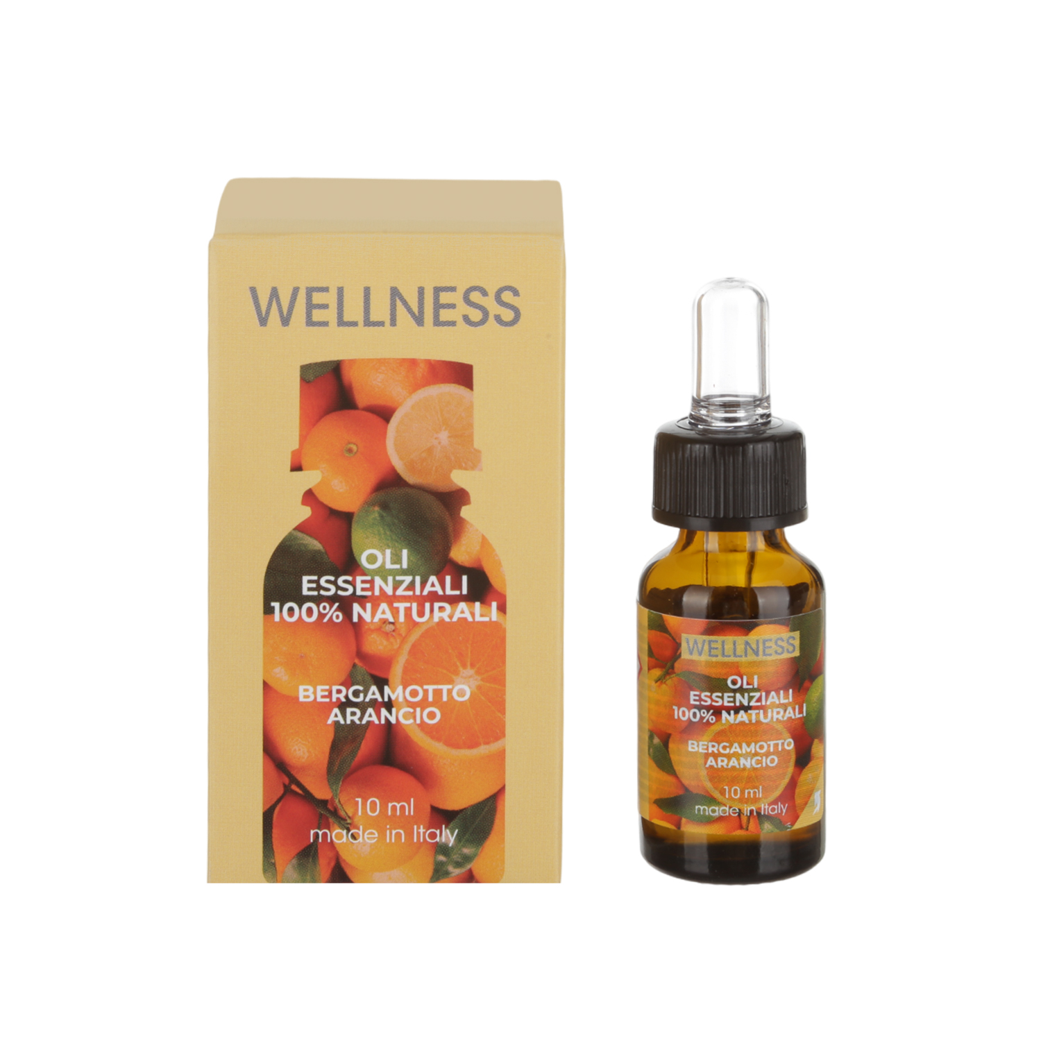 Olio essenziale Bergamotto arancio con contagocce 10 ml