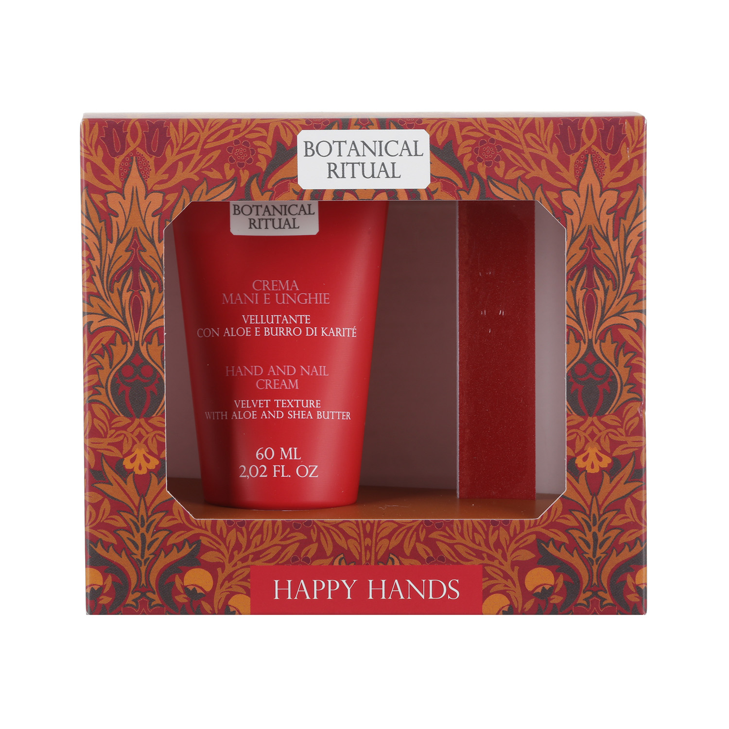 Crema mani unghie con limetta cofanetto regalo rosso