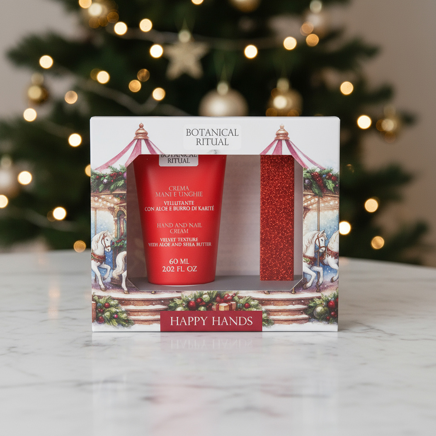 Set crema e limetta cofanetto regalo giostra Botanical Ritual