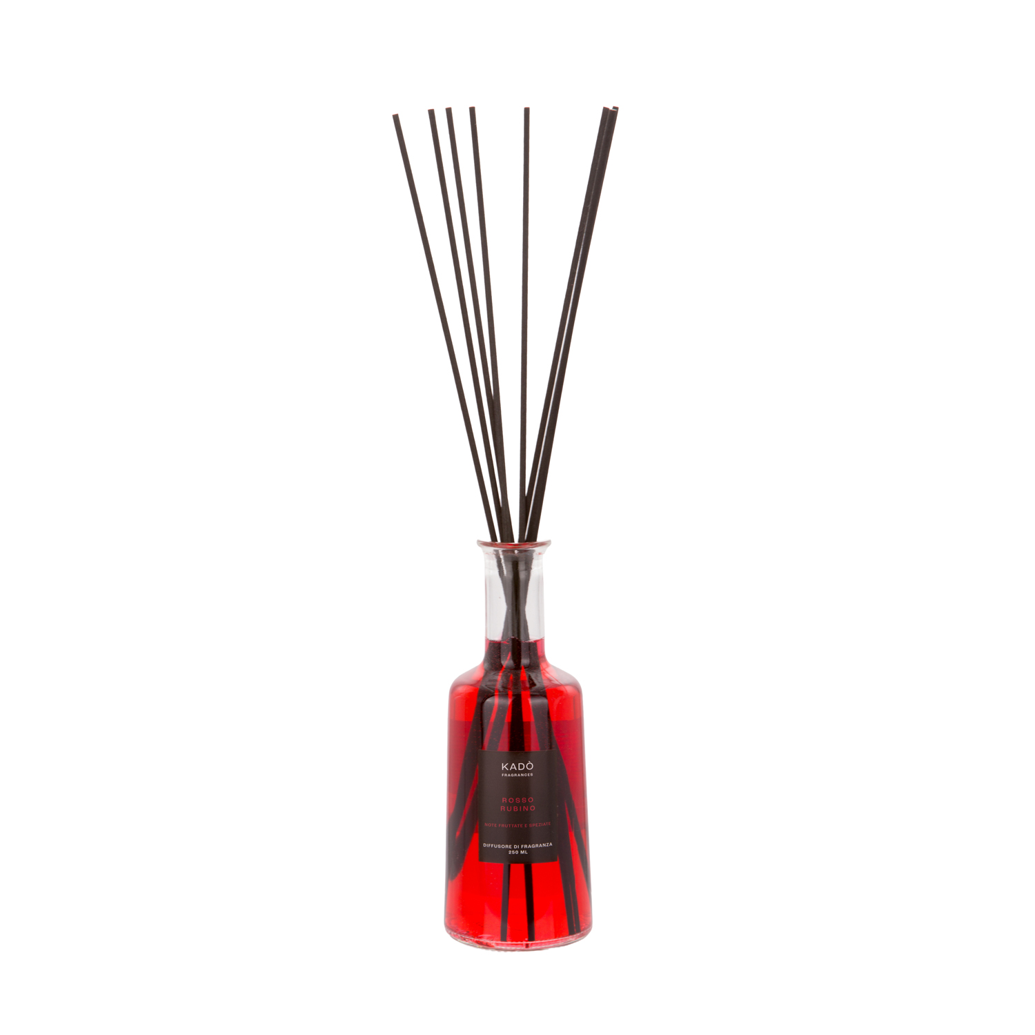 Diffusore ambiente con bastoncini 250 ml Rosso rubino