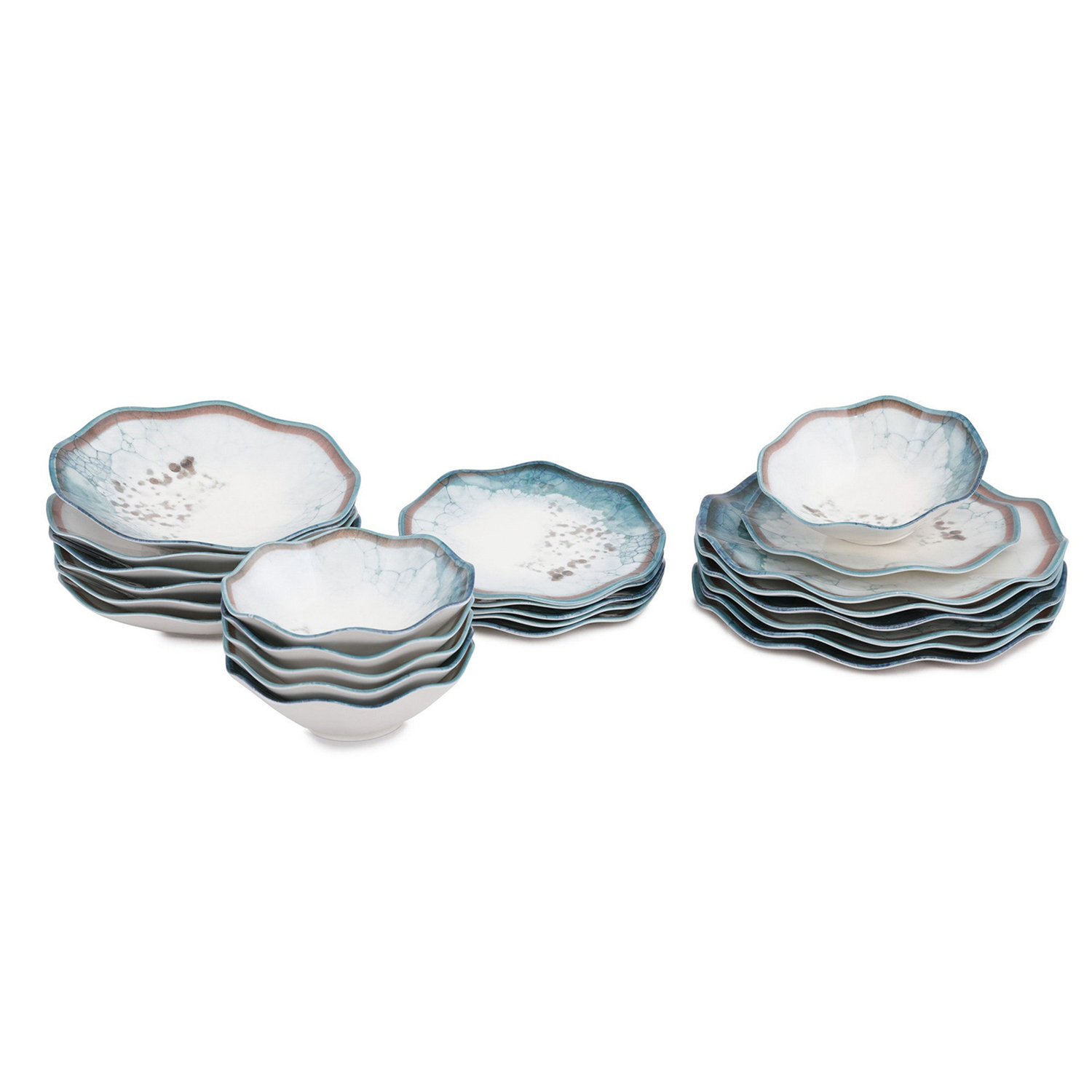 Set 24 pezzi tavola Ocean