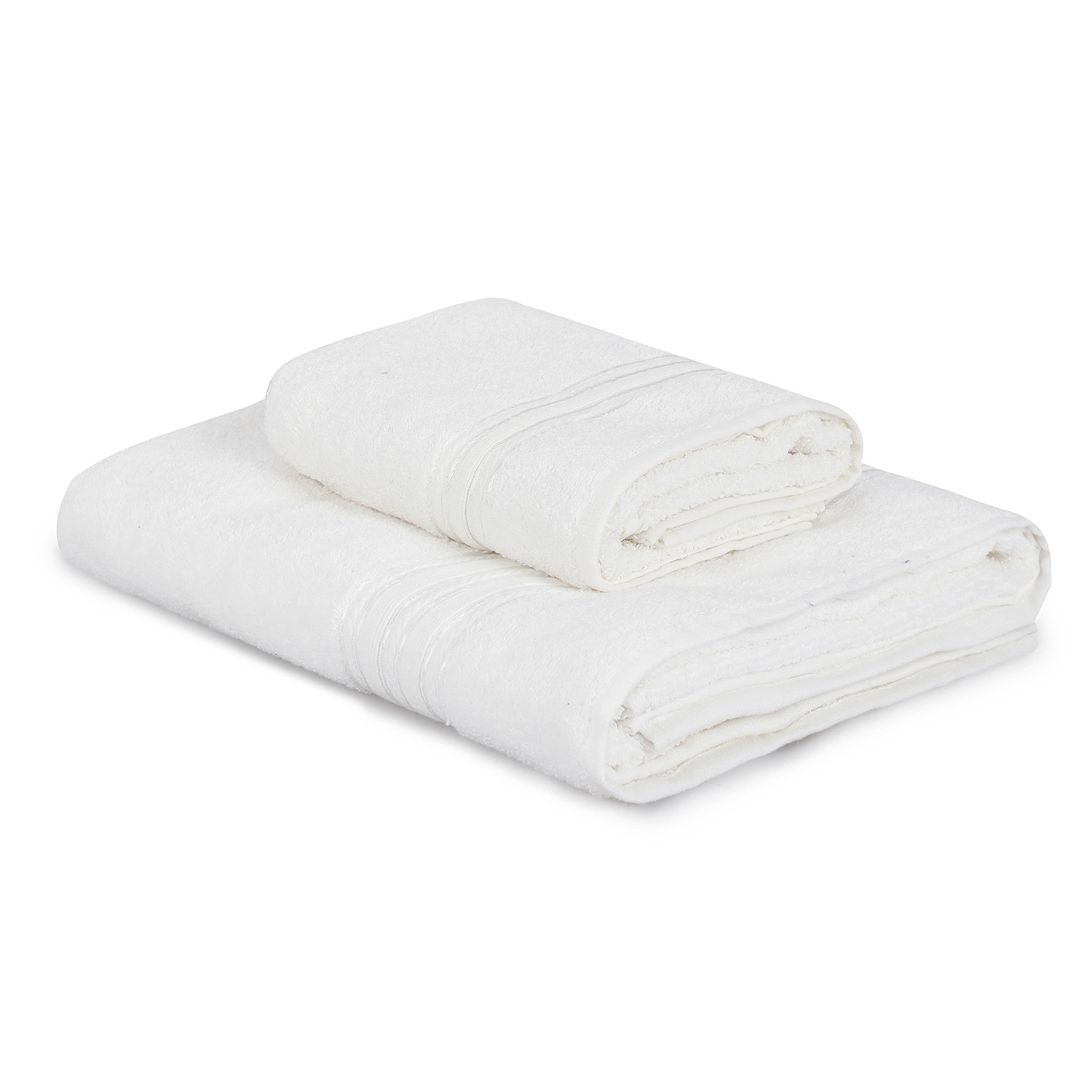 Set 2 asciugamani bagno Dora panna