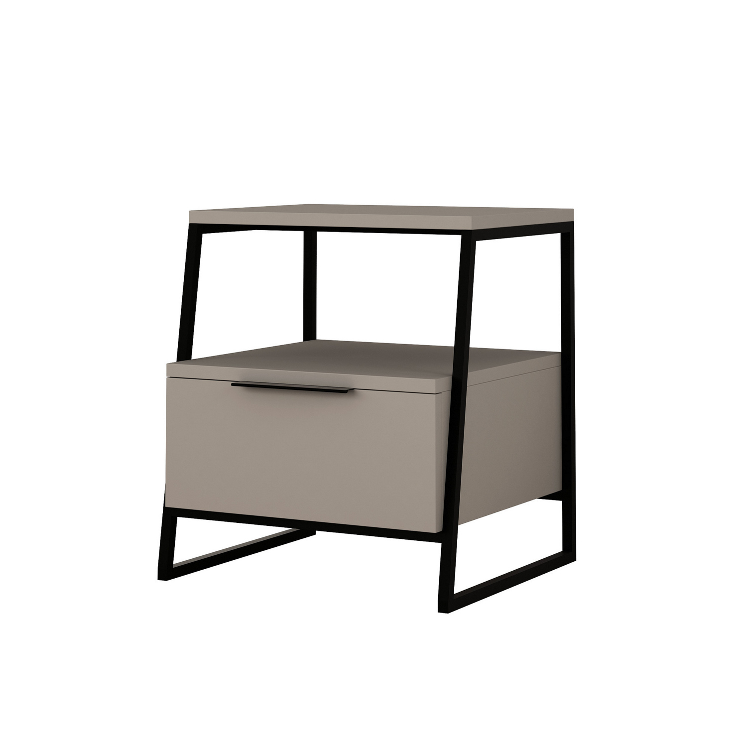 Comodino tortora 45x40x50 cm Pal