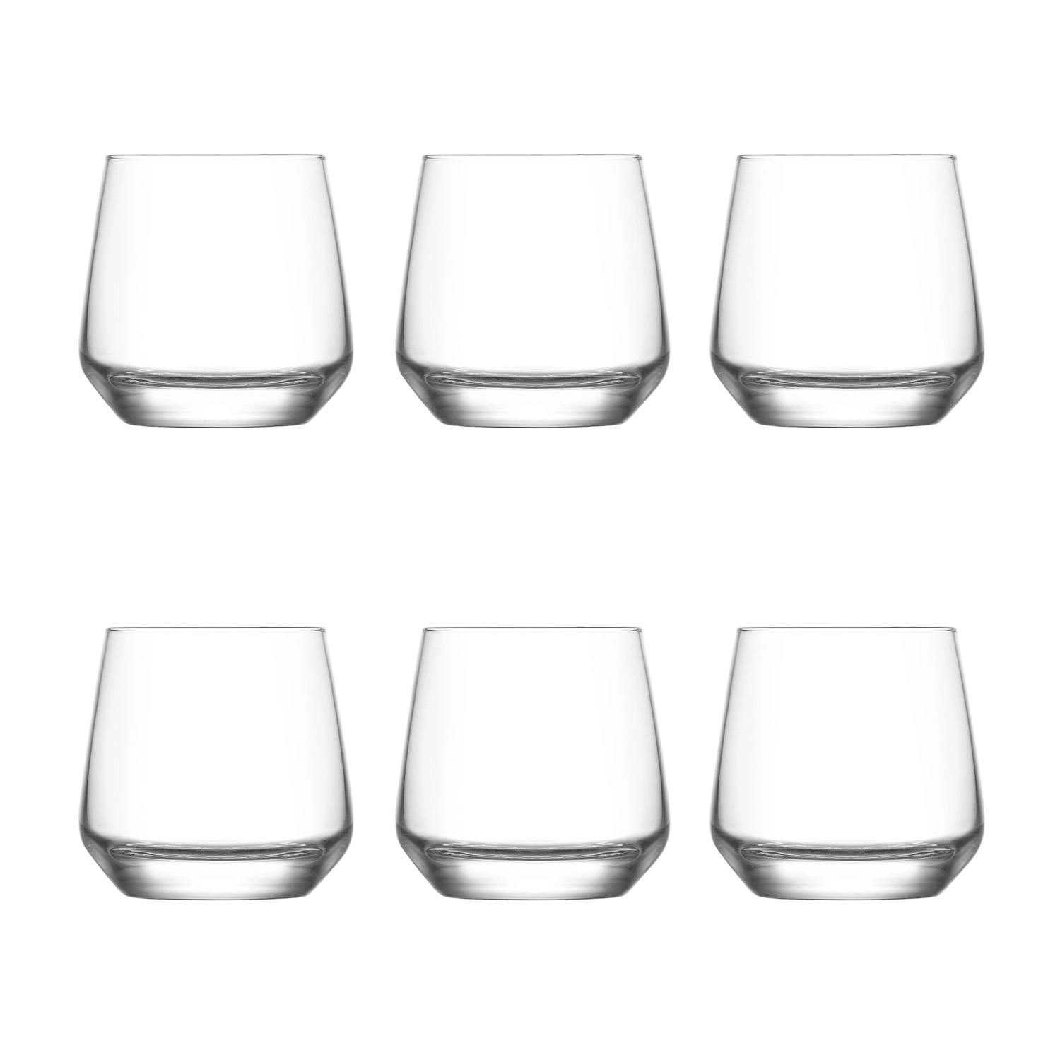Set 6 bicchieri in vetro 345 ml