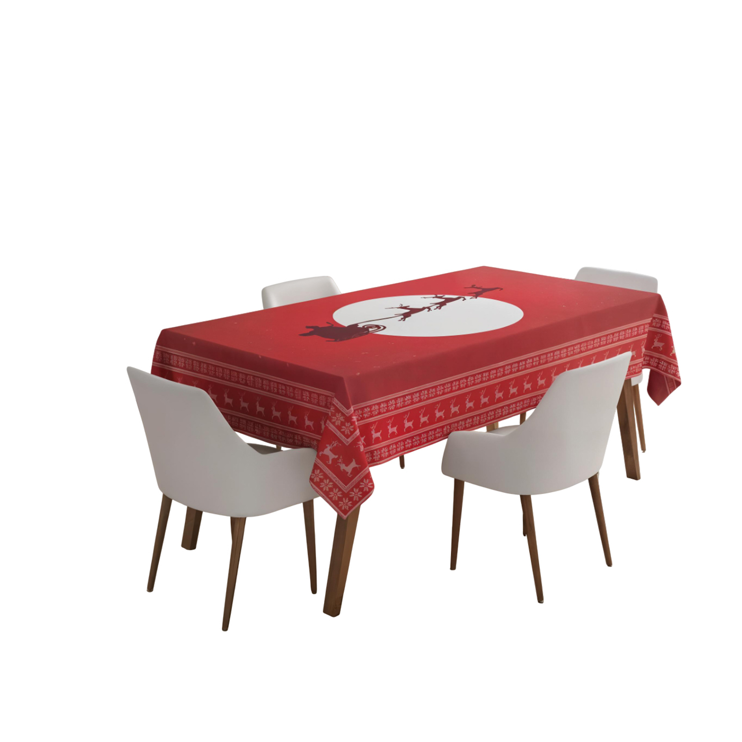 Tovaglia natalizia 160x220 cm Scarlet