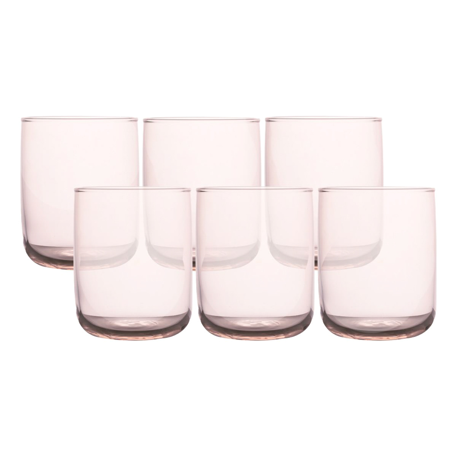 Set 6 bicchieri rosa 280 ml