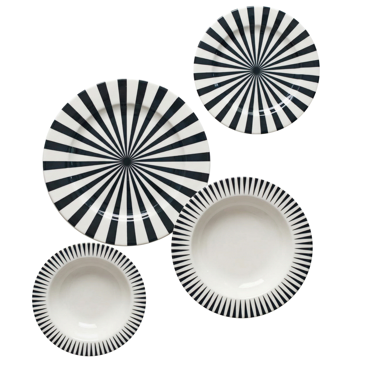Set 24 piatti Optical