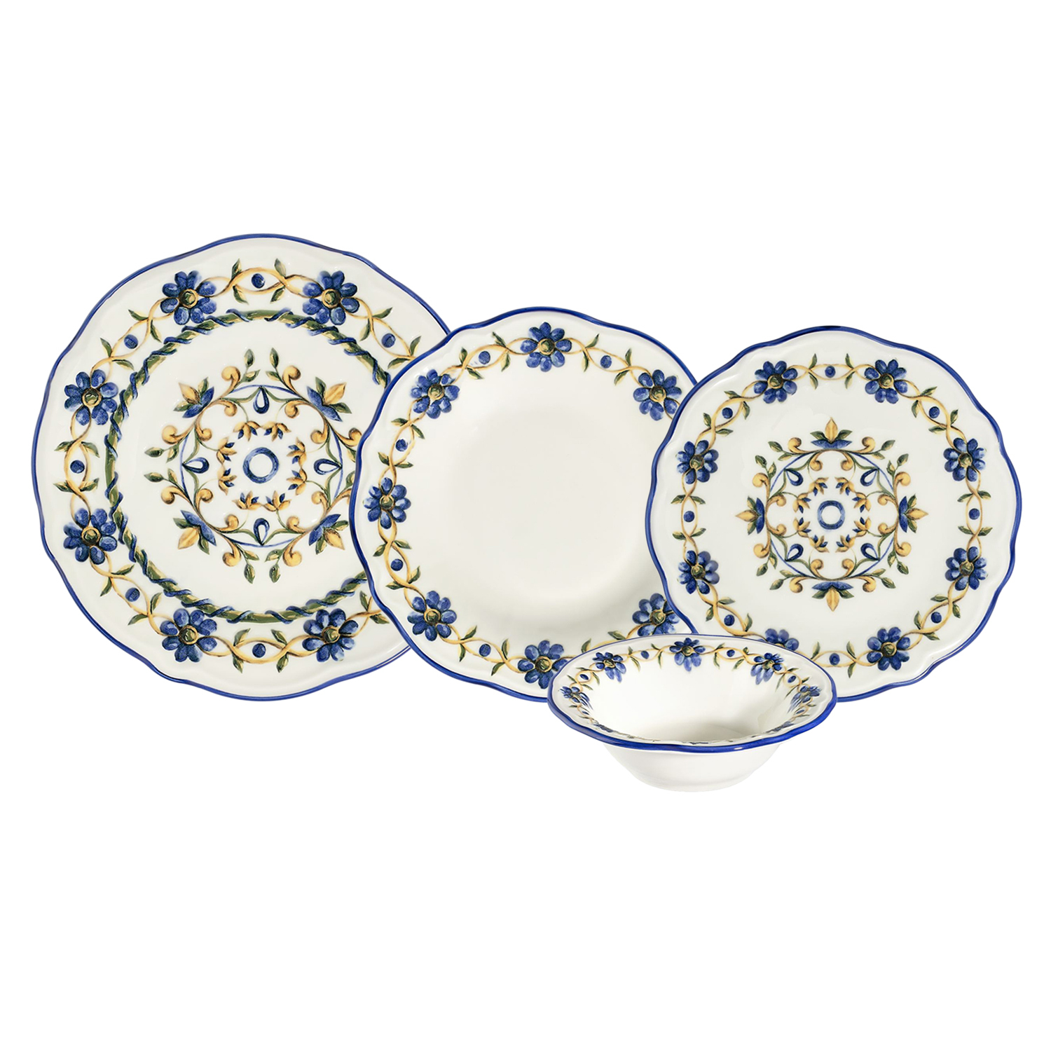 Set 24 piatti Tuscan bloom