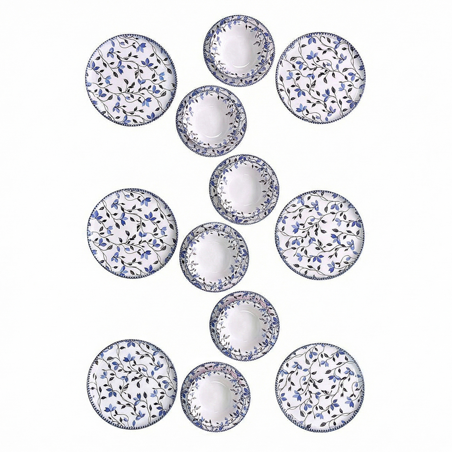 Set 18 piatti Roley blu