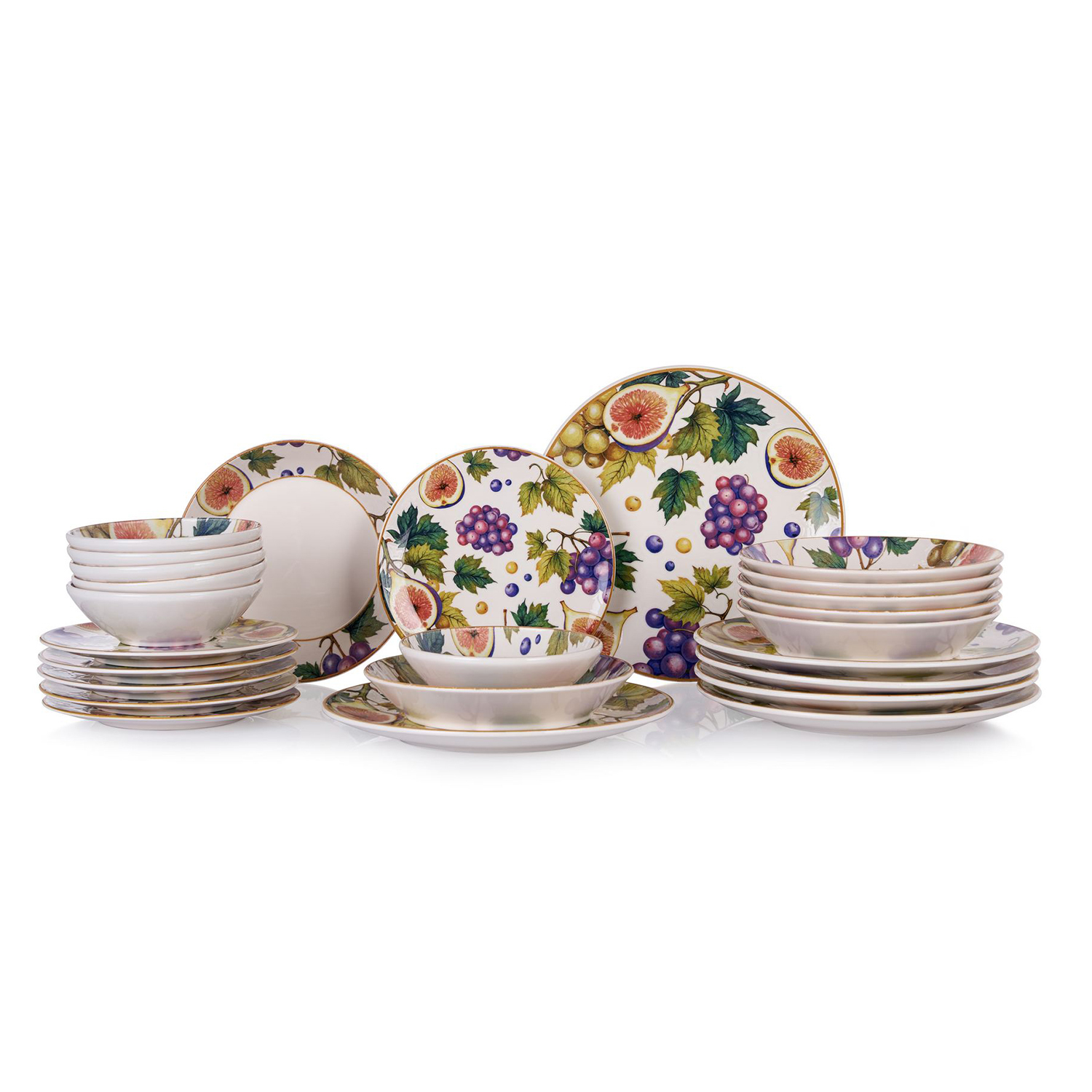 Altri Brand Set 24 Piatti Fruits No Colore