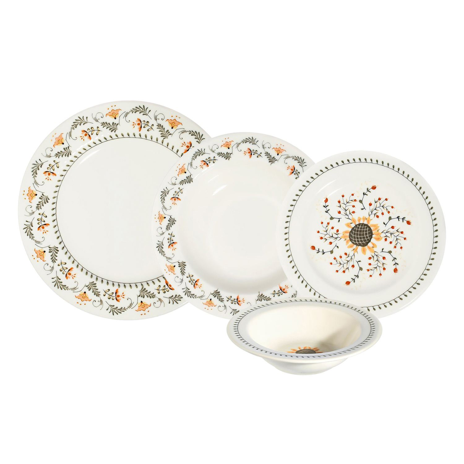 Set 24 piatti Sunflower