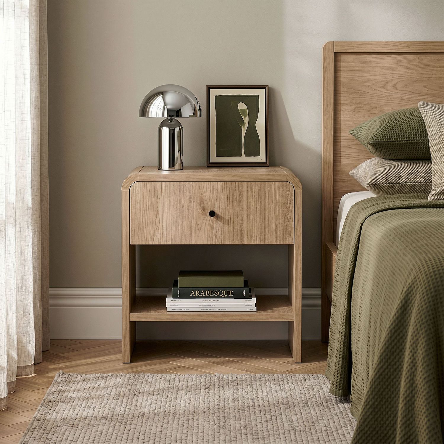 Comodino Parila beige