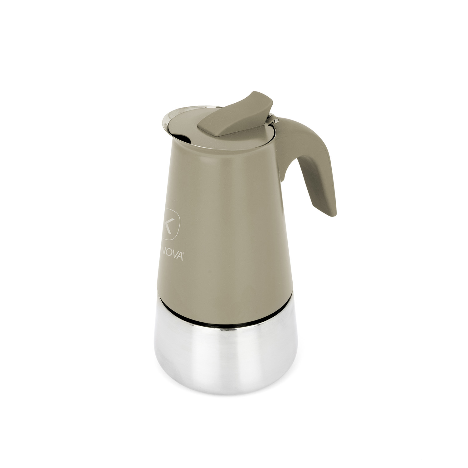 Caffettiera induzione 2 tazze taupe