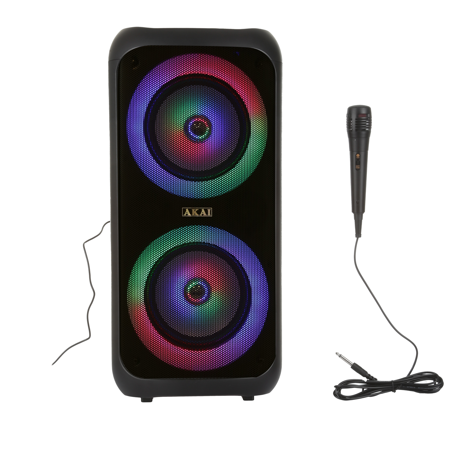 Cassa altoparlante Bluetooth con microfono, luci e...