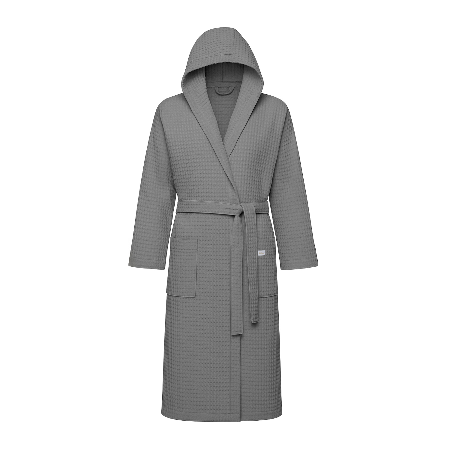 Accappatoio grigio Wellness in cotone