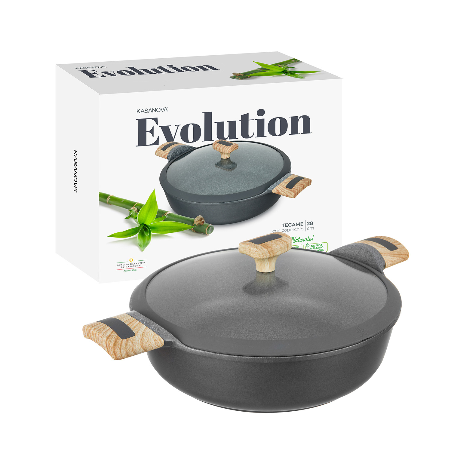 Tegame 28 cm con Coperchio Evolution