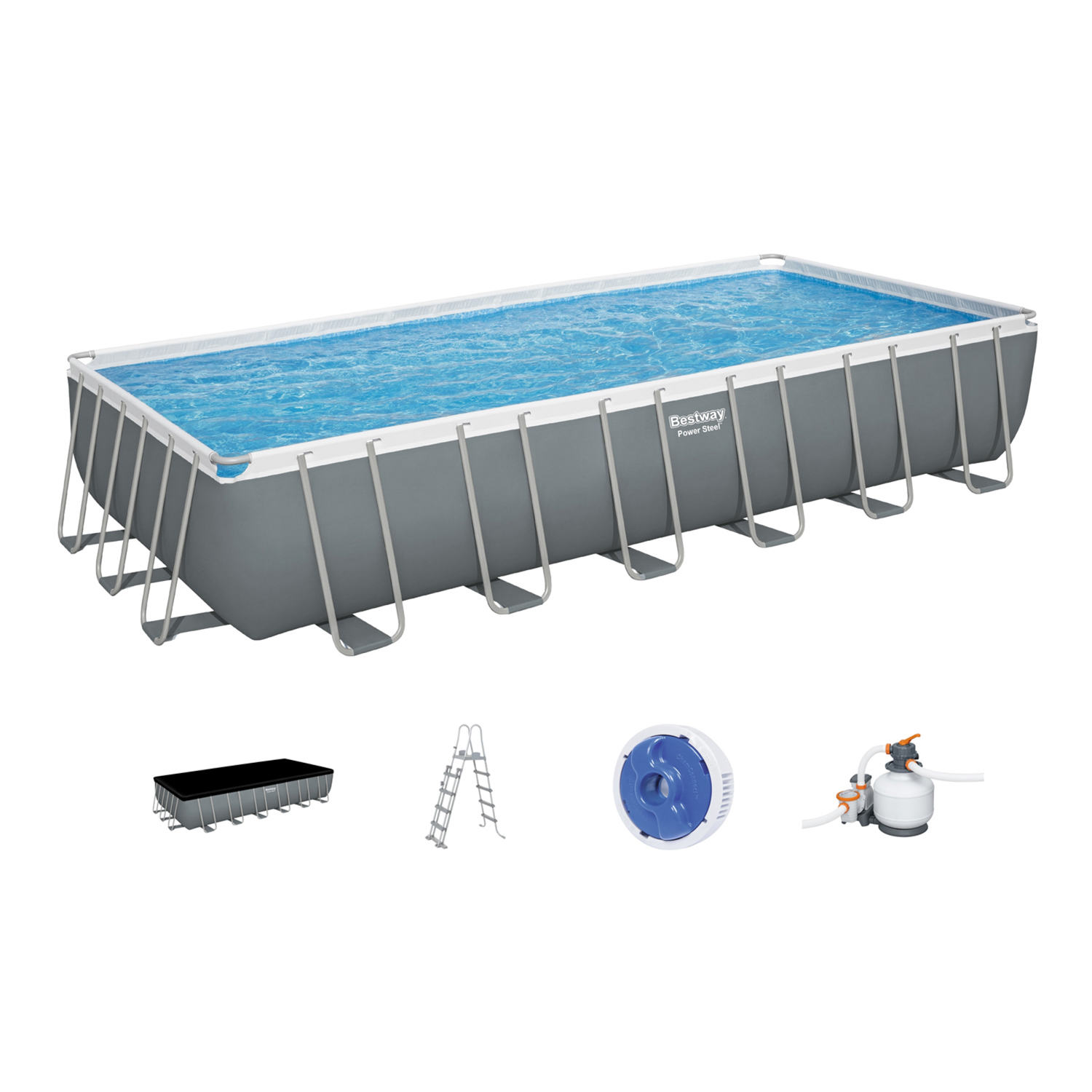 Piscina Fuori Terra 732x366x132 cm Power Steel Frame Bestway