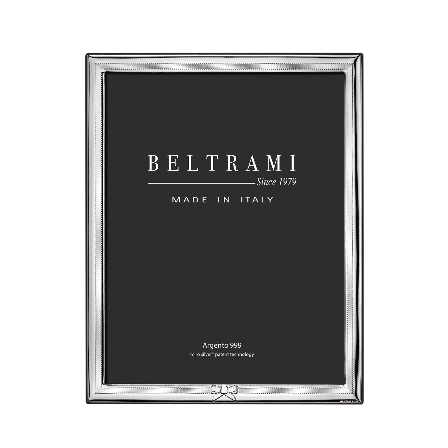 Portafoto Fiocco foto 13x18 cm Beltrami con argento Miro Silver