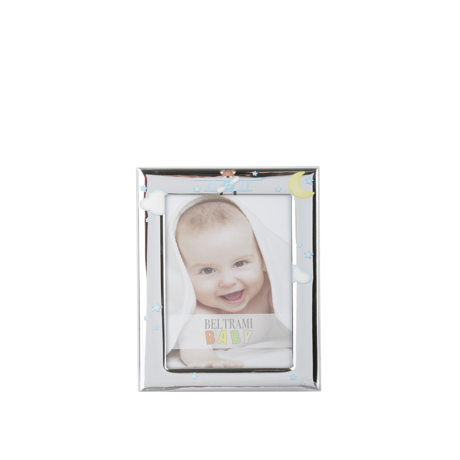 Portafoto bimbo Orsetto pilota foto 10x15 cm Beltrami con argento Miro Silver