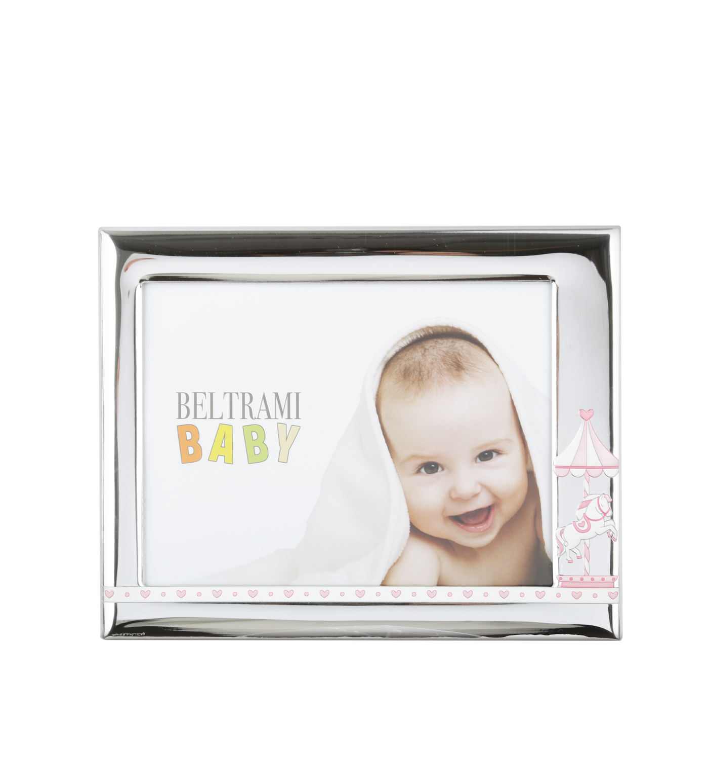 Portafoto bimba Giostrina foto 13x18 cm Beltrami con argento Miro Silver
