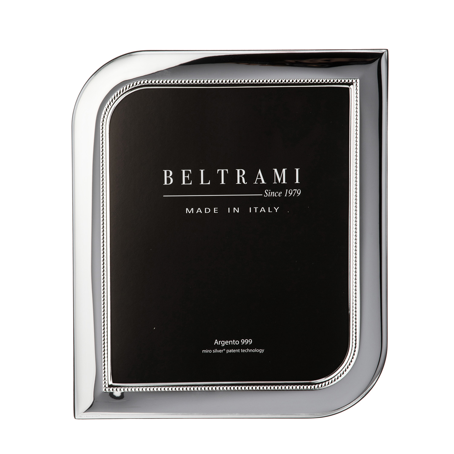 Portafoto foglia foto 20x25 cm Beltrami con argento Miro Silver