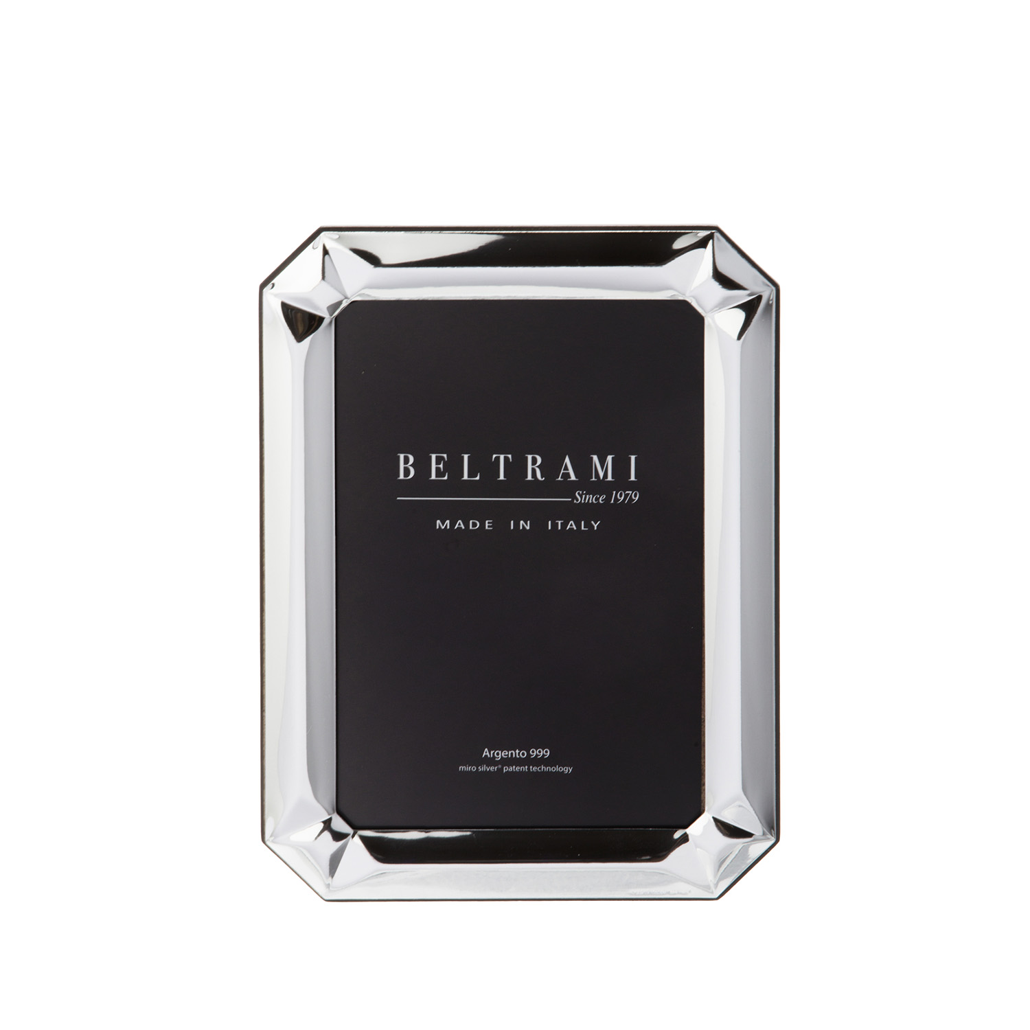 Portafoto ottagonale foto 10x15 cm Beltrami con argento Miro Silver