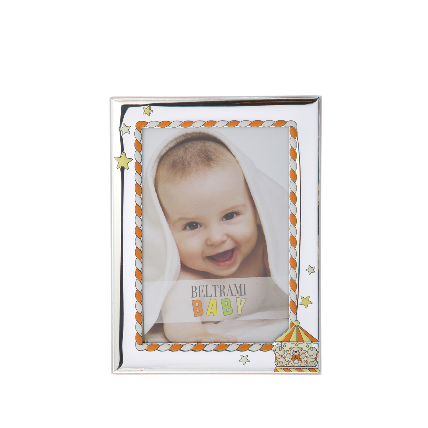 Portafoto bambini foto 10x15 cm giostra con argento Miro Silver