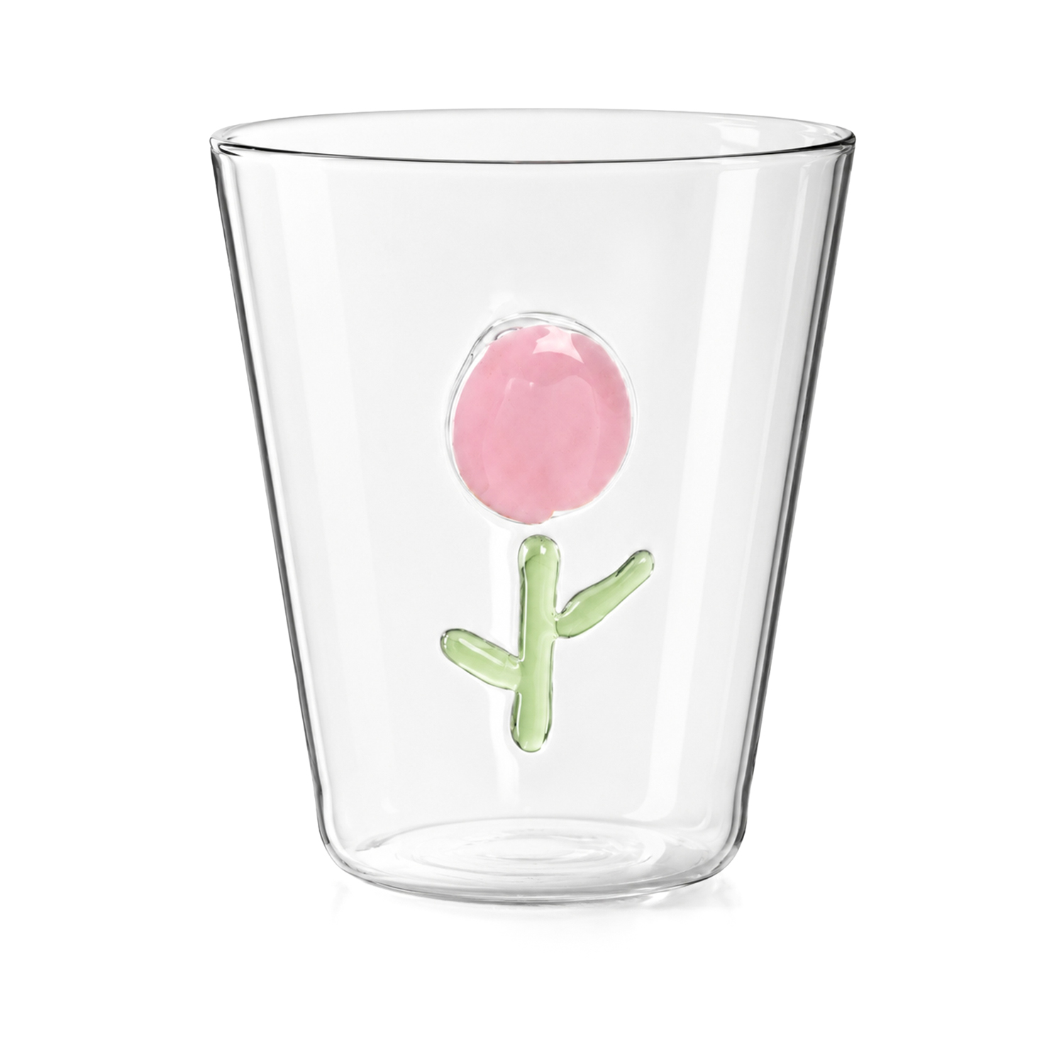 Bicchiere acqua 410 ml vetro borosilicato tulipano Flower Glass