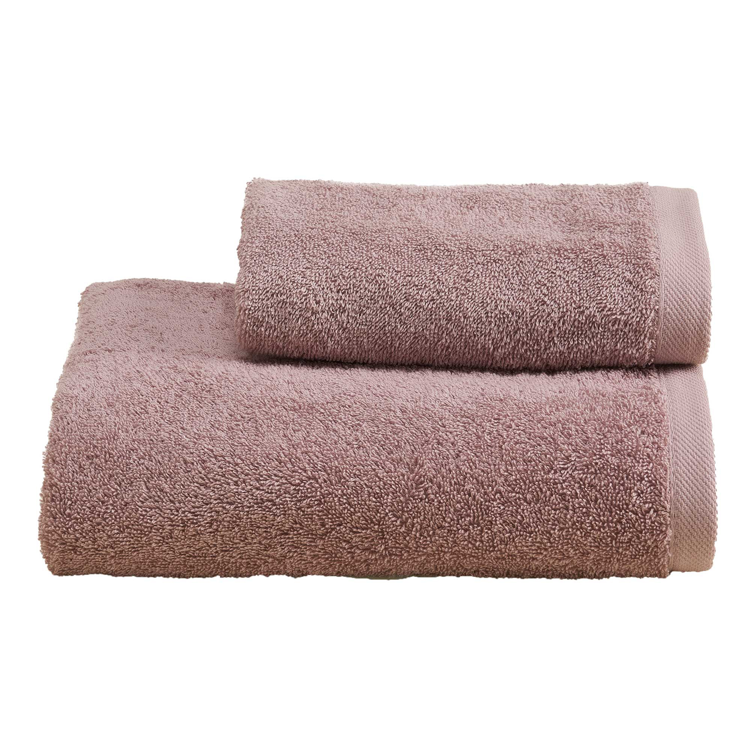Set asciugamano spugna viso e ospite rosa Elisa Biancoperla