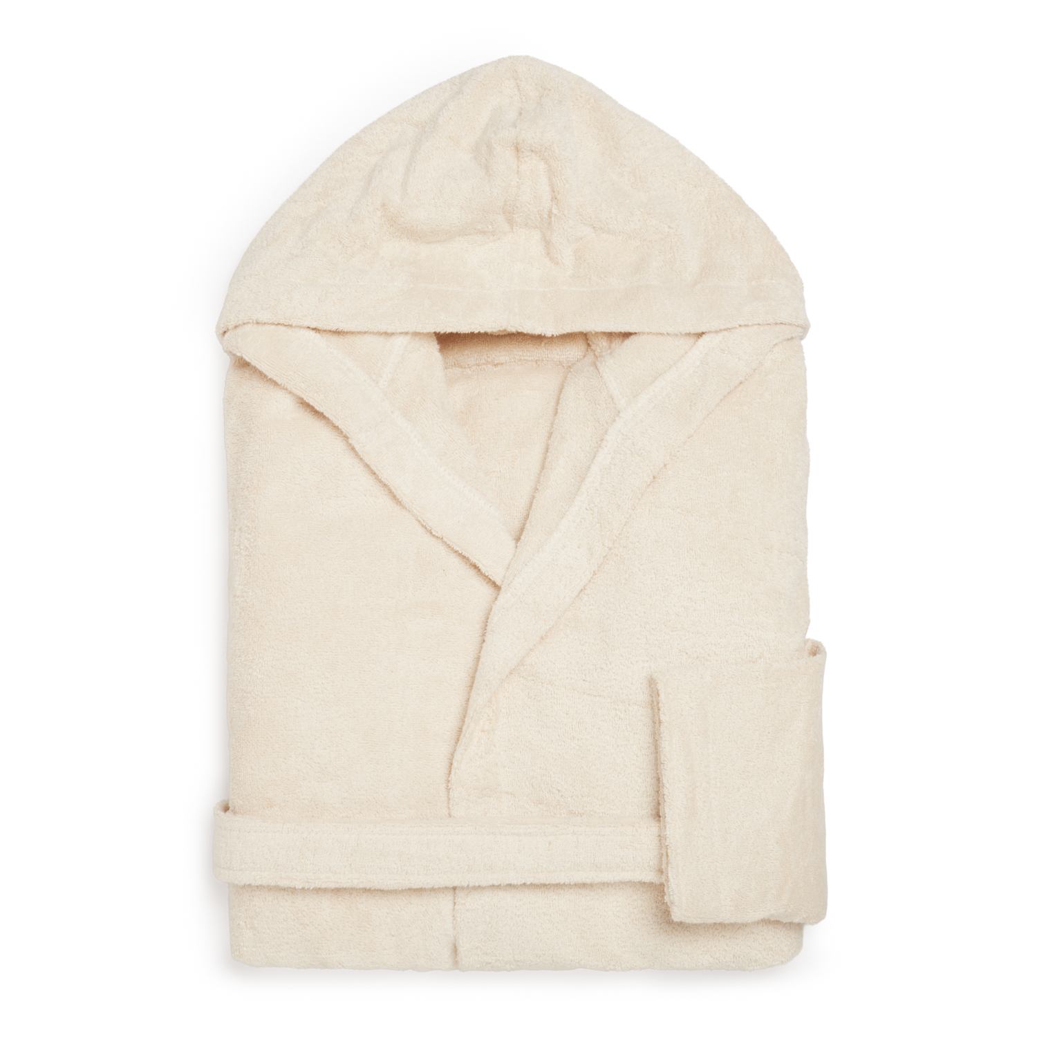 Accappatoio Bamboo con cappuccio taglia S Biancoperla