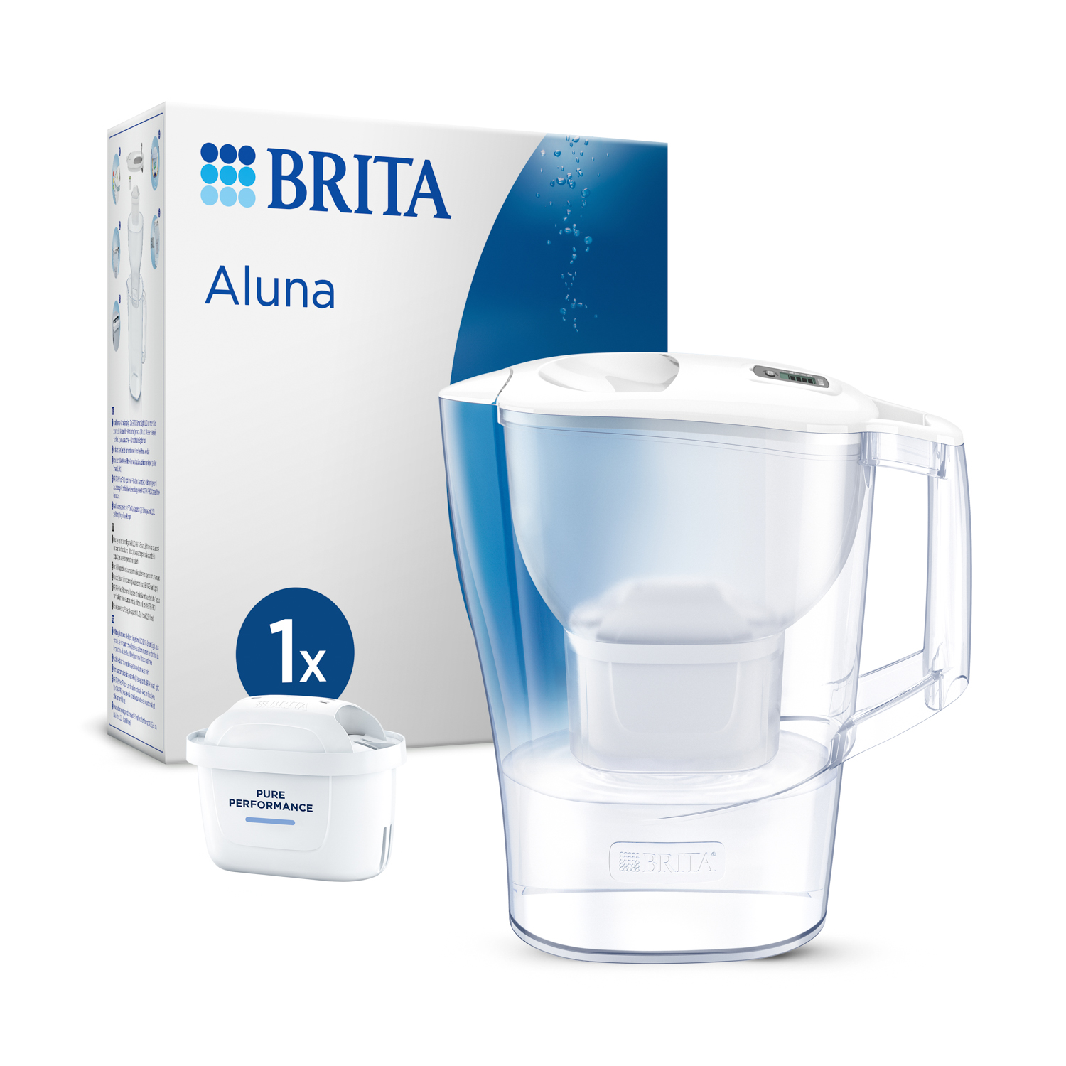 Caraffa filtrante Aluna 2,4 L Brita con filtro