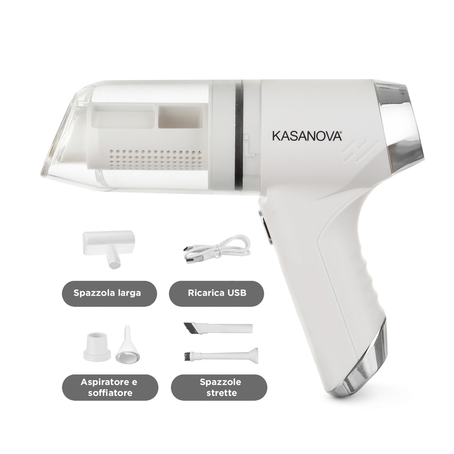 Mini Aspiratore 2 in 1 Wireless