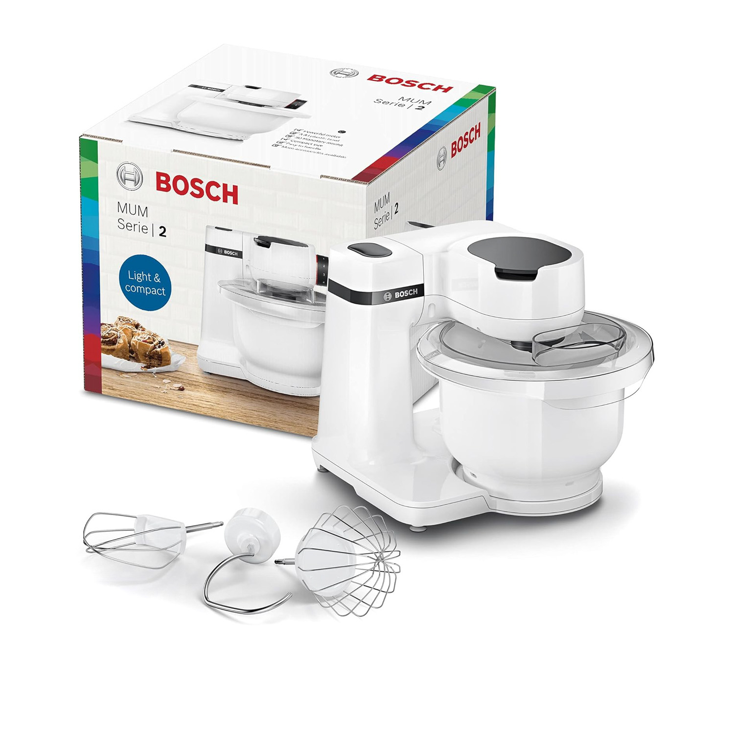 Bosch Serie 2 MUMS2AW00 Macchina da cucina MUM 700 W Bianco-image
