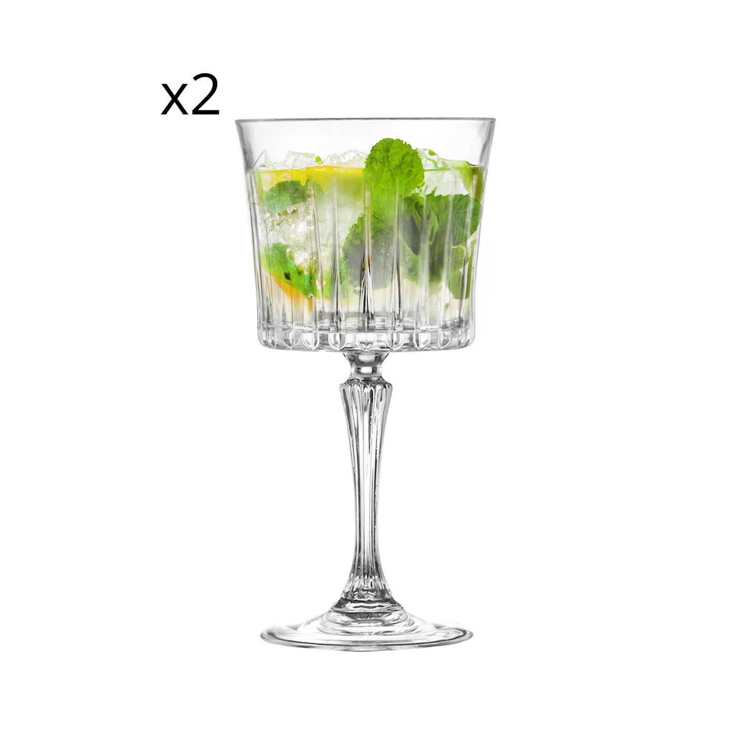Set 2 calici Mojito RCR Cristalleria Italiana