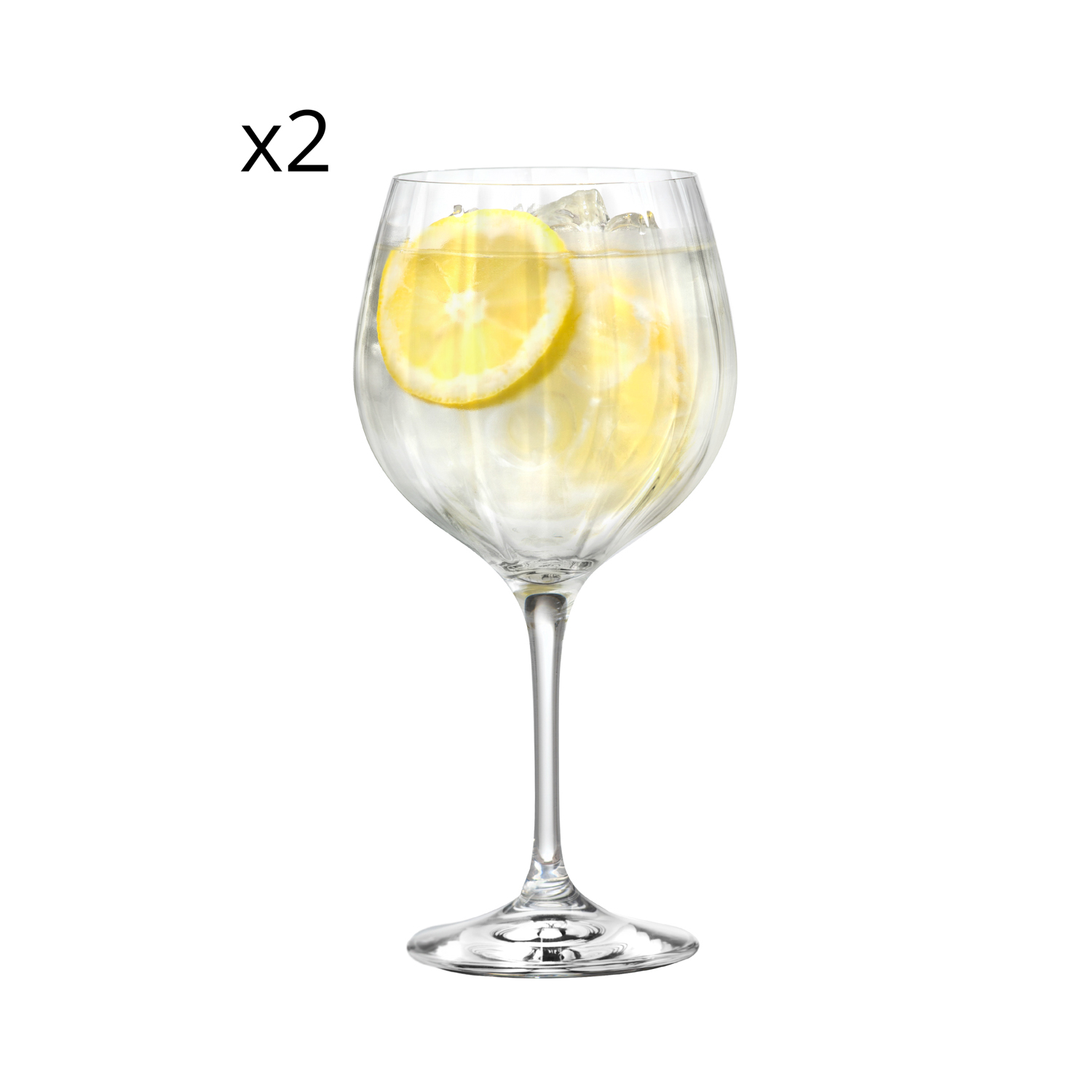 Set 2 calici Gin RCR Cristalleria Italiana