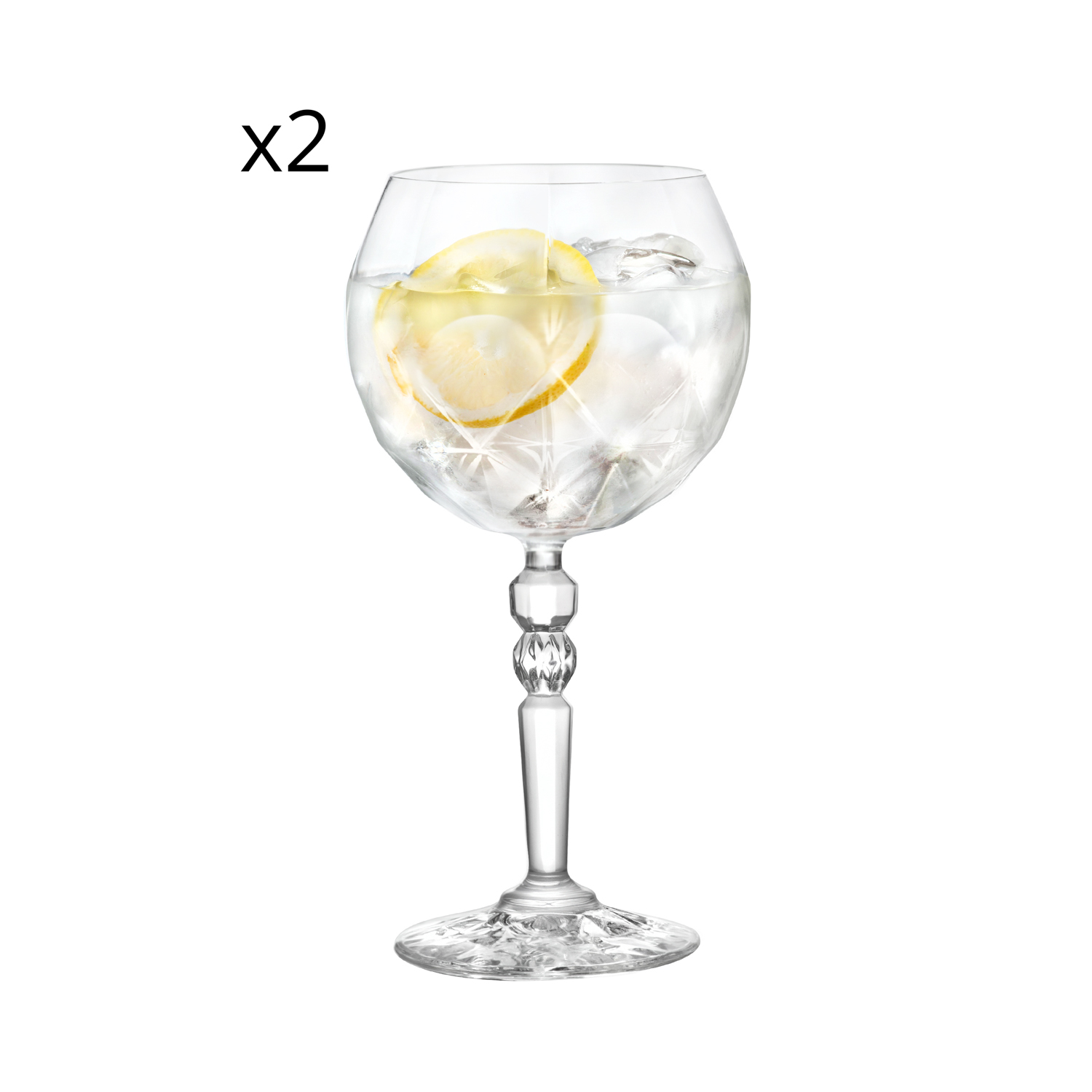 Set 2 calici Gin Tonic RCR Cristalleria Italiana