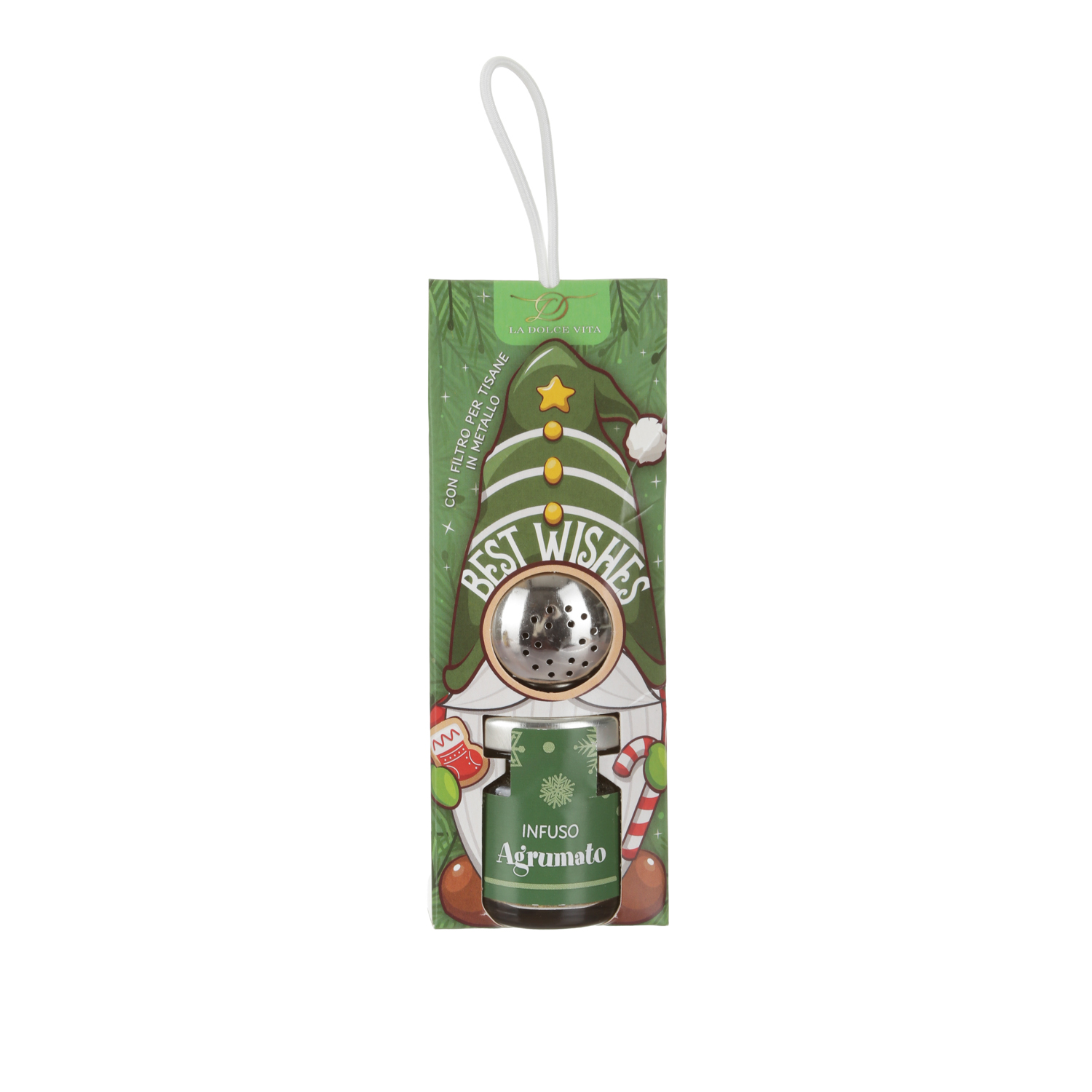 Infuso Tè Esotico: Confezione Regalo con Gnomo