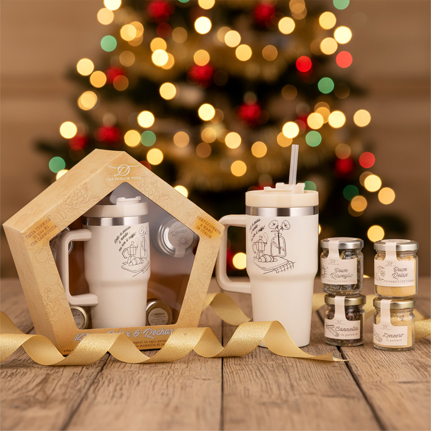 Set regalo tazza termica e set spezie Collitali
